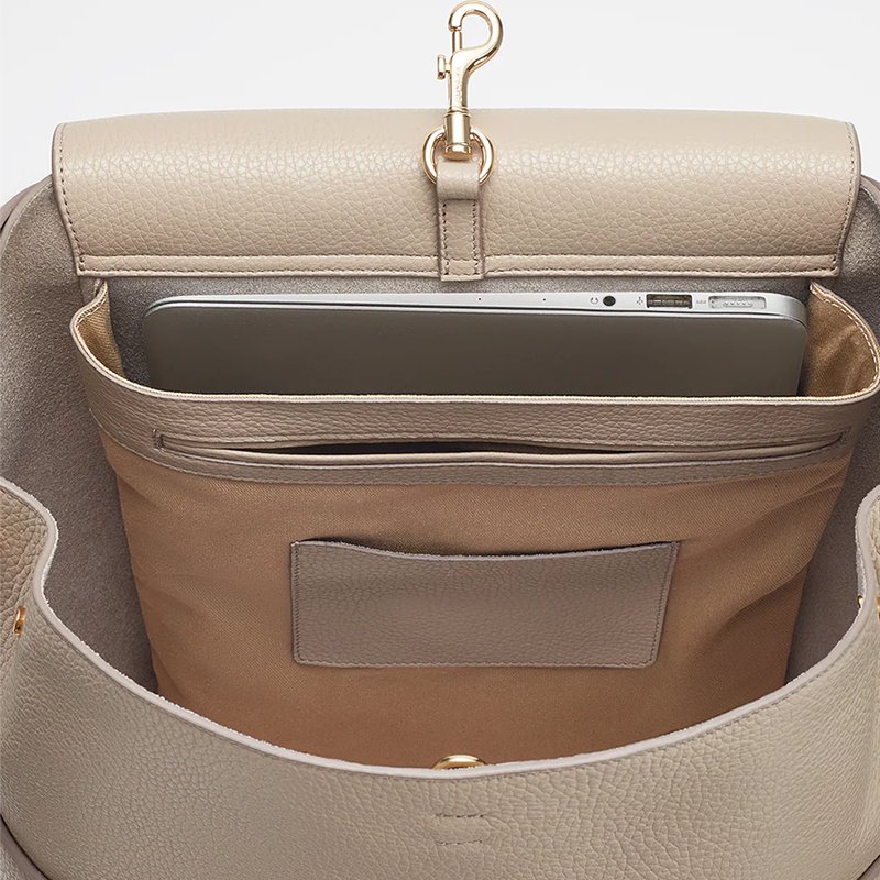 Cuyana美國小眾輕奢大象灰皮革後背肩背包高品質真皮包通勤包日常百搭Leather Backpack 13-inch-5