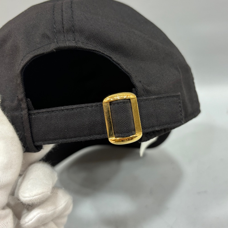 Celine黑底白字logo經典棒球帽 鴨舌帽-10