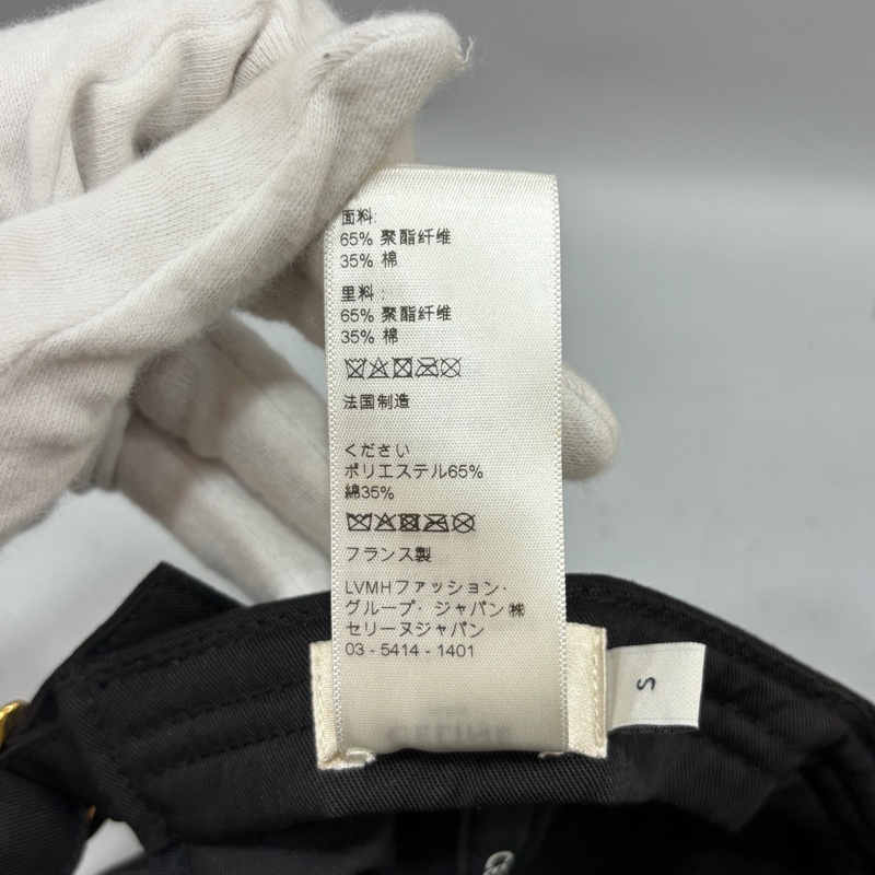 Celine黑底白字logo經典棒球帽 鴨舌帽-13