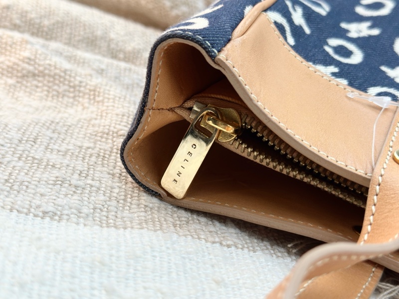 中古Celine tote bag 藍牛仔布-5