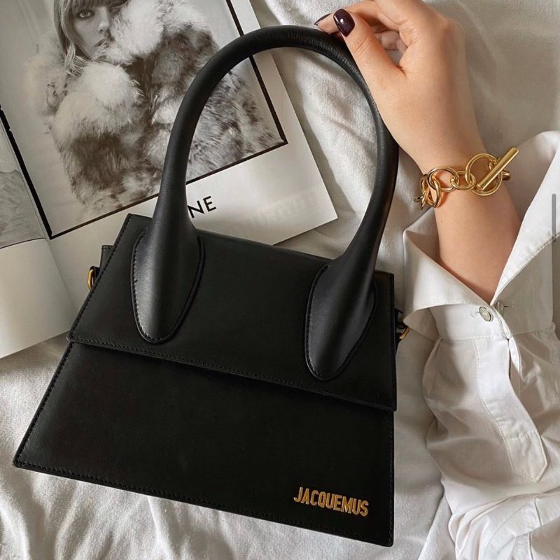 Jacquemus 小牛皮 Le Grand Chiquito 包 黑色《2024季度新品》-2