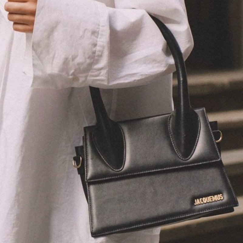 Jacquemus 小牛皮 Le Grand Chiquito 包 黑色《2024季度新品》-4