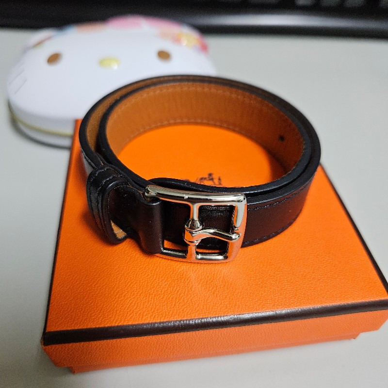 Hermes 皮手環 低調無logo-1