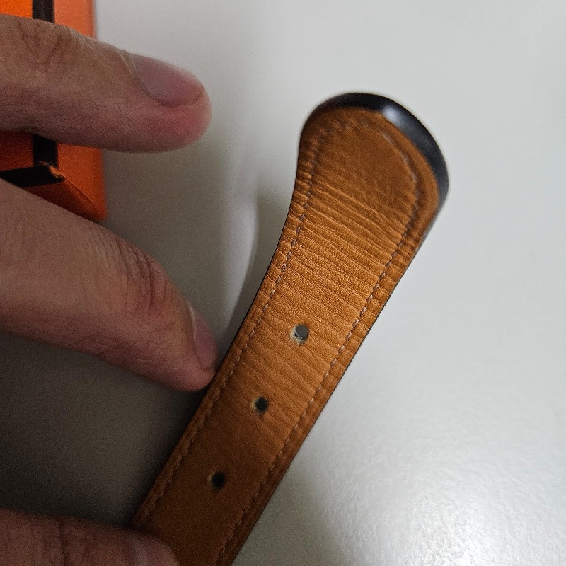 Hermes 皮手環 低調無logo-15