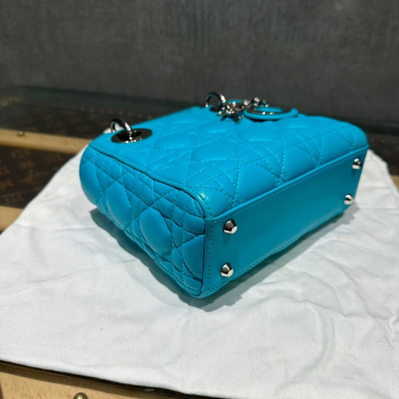 Dior tiffany Blue Diana 三格斜挎包-3
