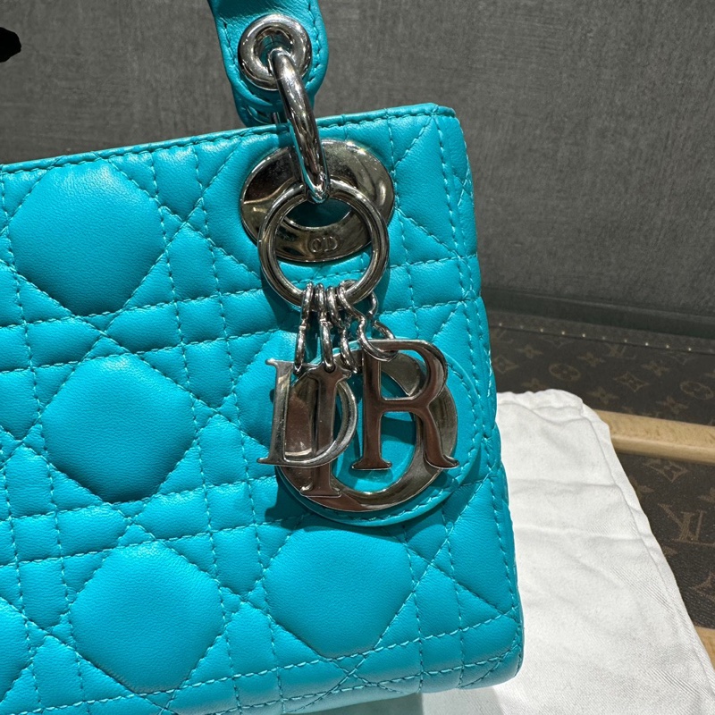 Dior tiffany Blue Diana 三格斜挎包-6