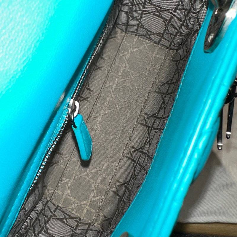 Dior tiffany Blue Diana 三格斜挎包-7