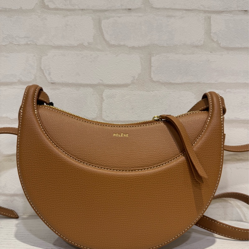 polene numero dix 半月包 半彎包 咖啡色 駝色 經典-0