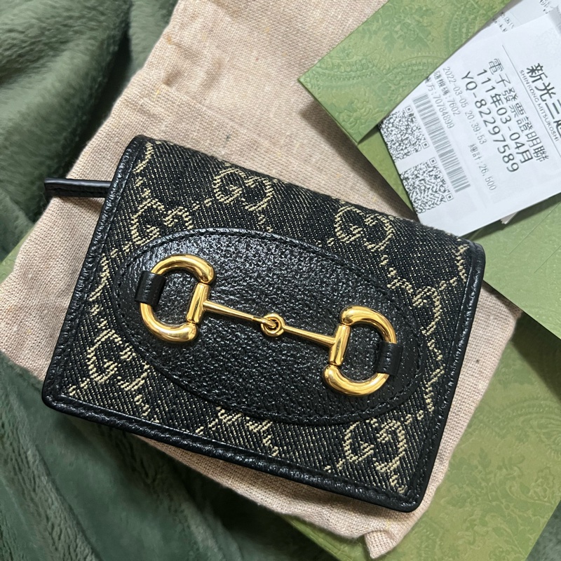 近全新顏色稀有Gucci短夾-5