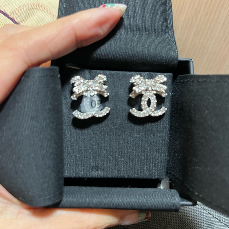 爆款🔥全新CHANEL香奈兒23S蝴蝶結雙C水鑽款-2