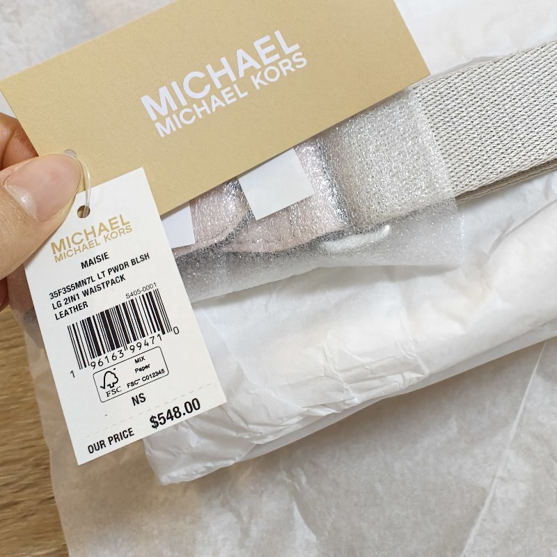 MICHAEL KORS 淡粉皮革 單肩包/腰包/斜背包-16