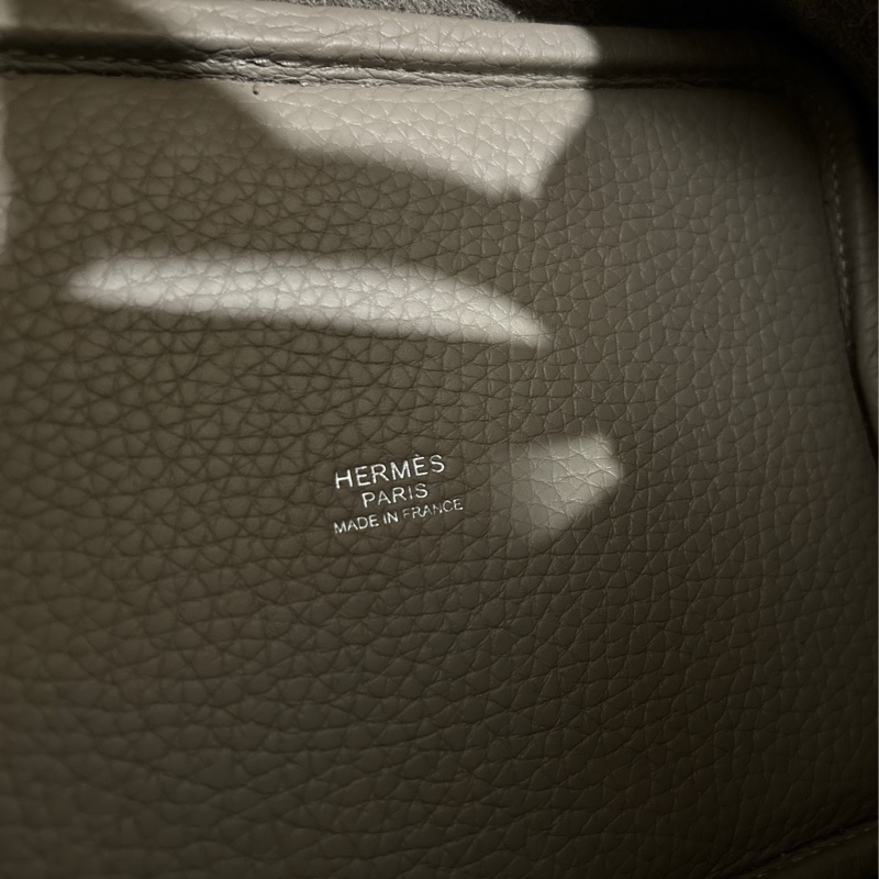 HERMES 愛馬仕菜籃子 p18 斑鳩灰 U刻-4
