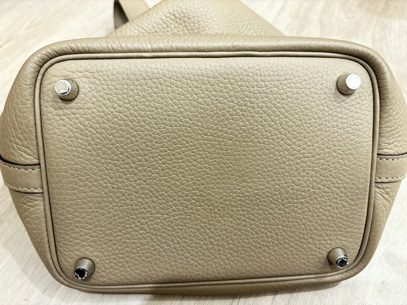 HERMES 愛馬仕菜籃子 p18 斑鳩灰 U刻-6