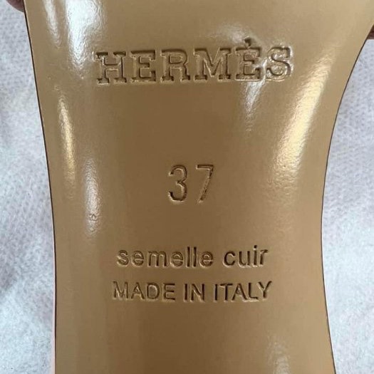 Hermes 經典H 甜美寶貝粉色涼拖鞋(保留下標)-7