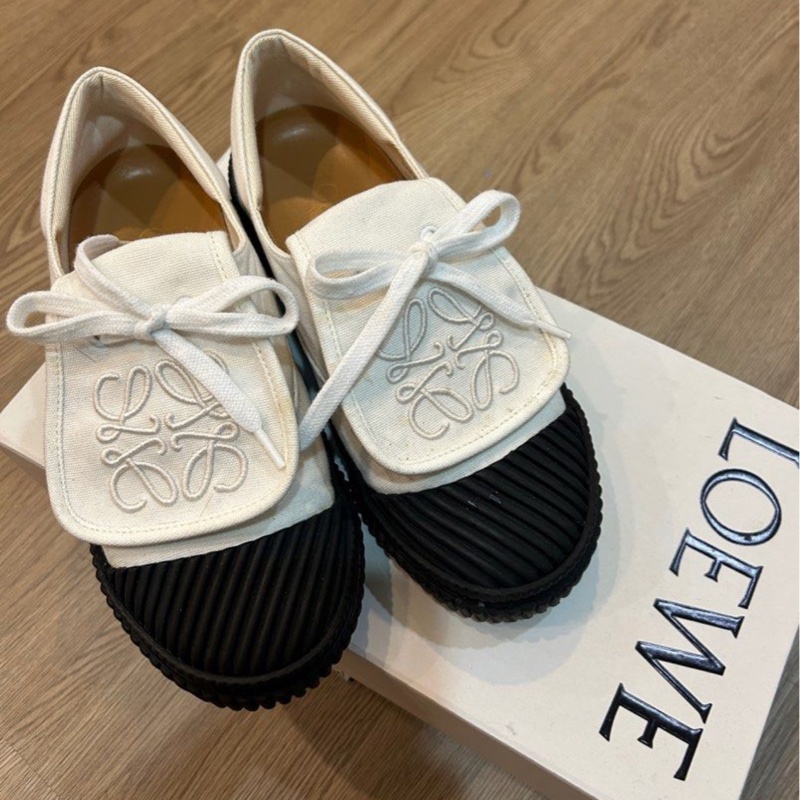 LOEWE羅威餅乾鞋Anagram Flap Sneaker-0