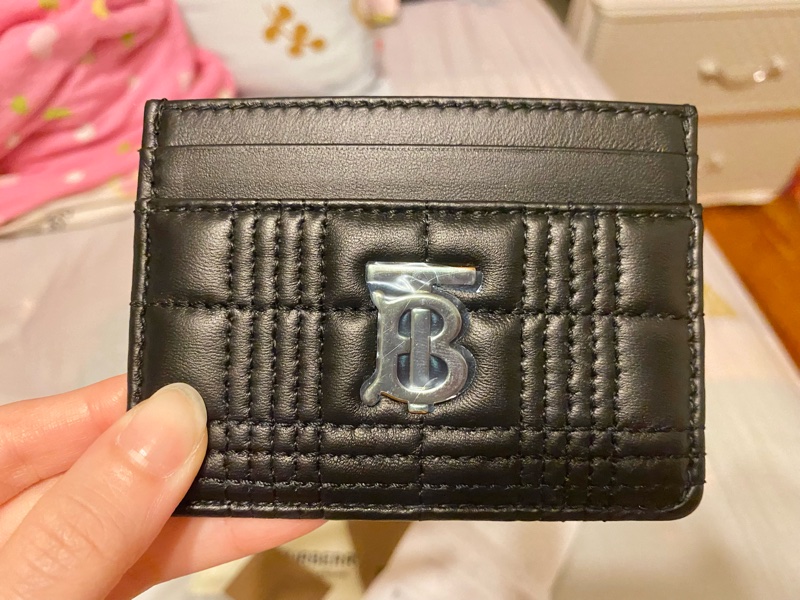 Burberry TB金色logo 卡夾 附購證 防塵袋 紙袋-2