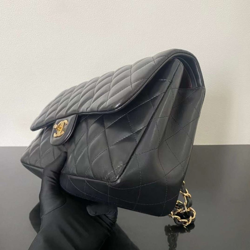 Chanel Classic Flap Jumbo 香奈兒CF Jumbo 30cm 黑金羊皮-3