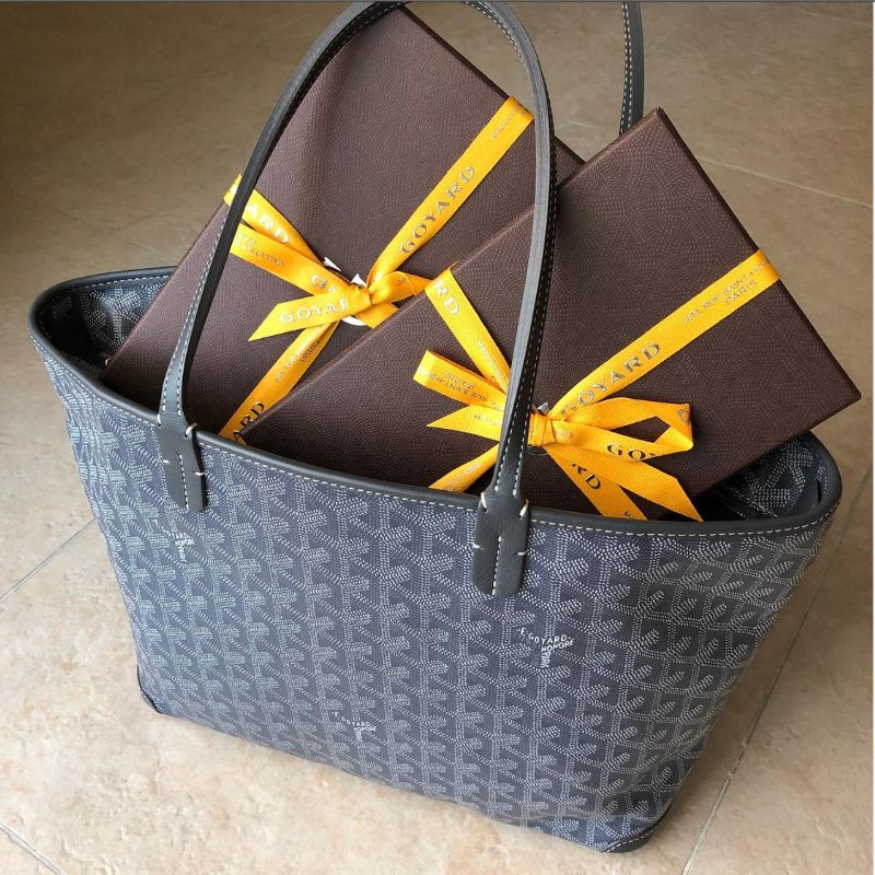 Goyard Artois Tote 灰色拉鍊托特包-2