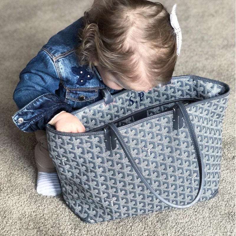 Goyard Artois Tote 灰色拉鍊托特包-3