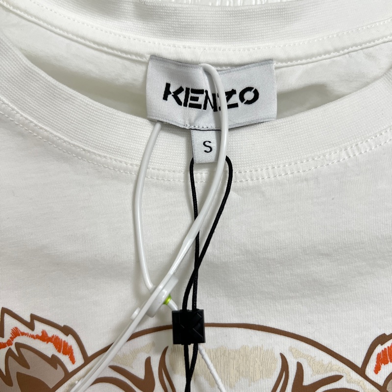 Kenzo 虎頭白色T恤-1