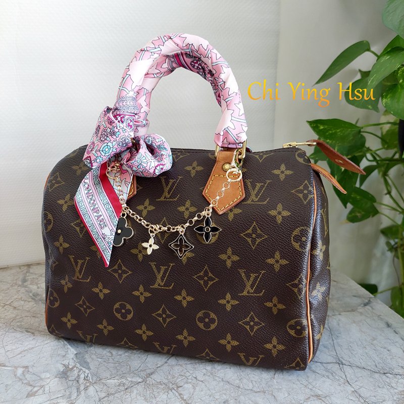 LV Speedy  25 cm 🎀實品拍照🎀  Vintage 波士頓包~二手品（不議價）-4