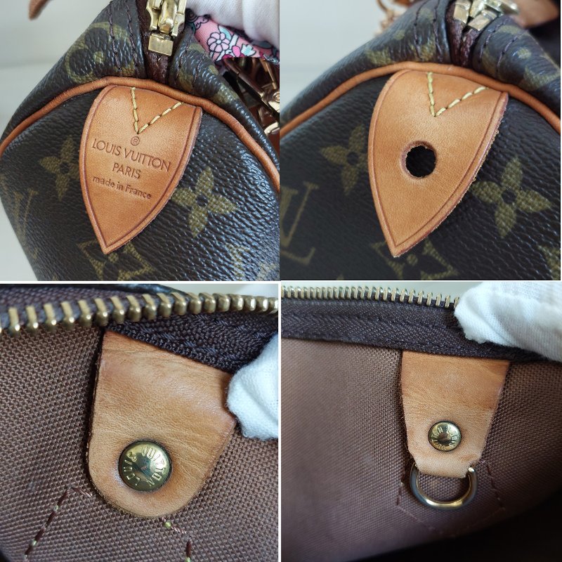 LV Speedy  25 cm 🎀實品拍照🎀  Vintage 波士頓包~二手品（不議價）-52