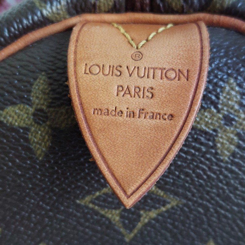 LV Speedy  25 cm 🎀實品拍照🎀  Vintage 波士頓包~二手品（不議價）-38