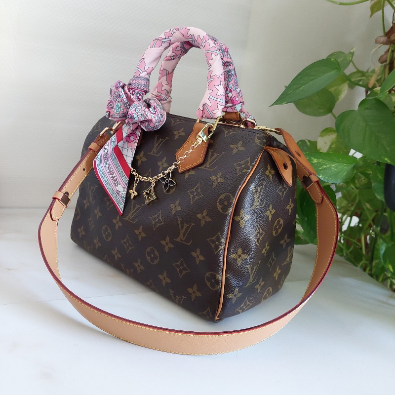 LV Speedy  25 cm 🎀實品拍照🎀  Vintage 波士頓包~二手品（不議價）-8