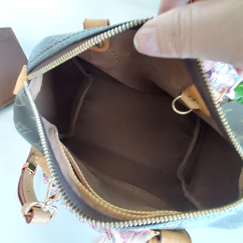 LV Speedy  25 cm 🎀實品拍照🎀  Vintage 波士頓包~二手品（不議價）-44