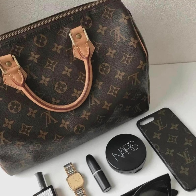 LV Speedy  25 cm 🎀實品拍照🎀  Vintage 波士頓包~二手品（不議價）-42