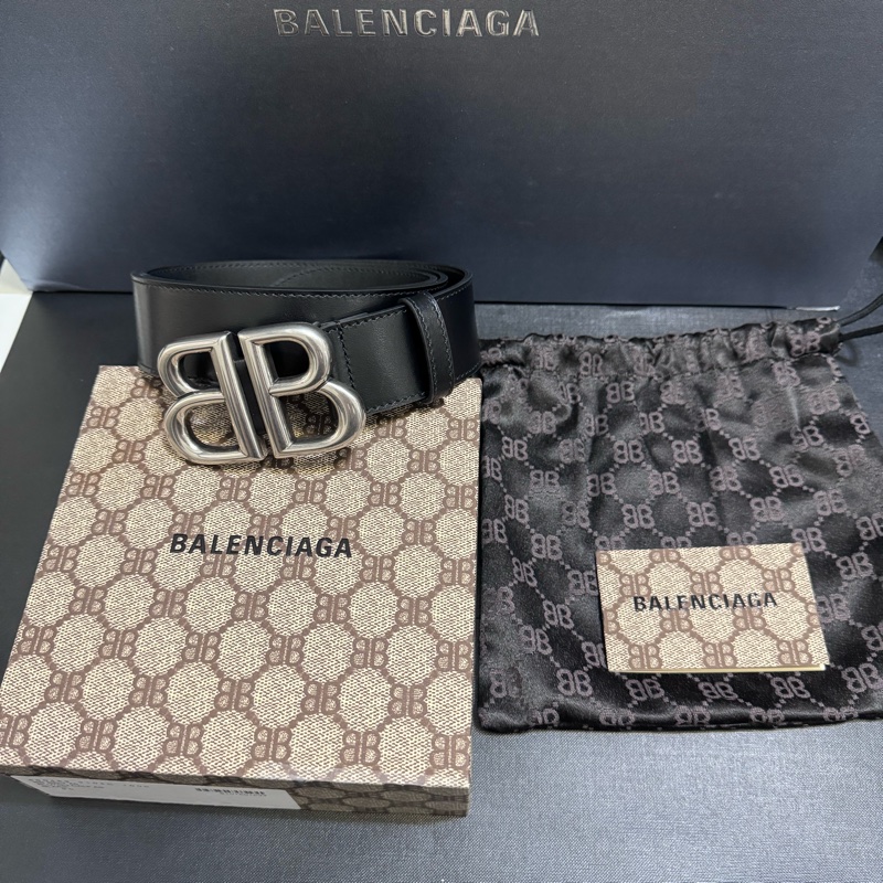 Balenciaga Gucci 聯名logo皮帶 90cm-0
