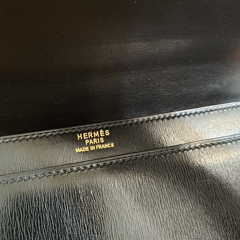 Hermes vintage box 馬車手拿包-2