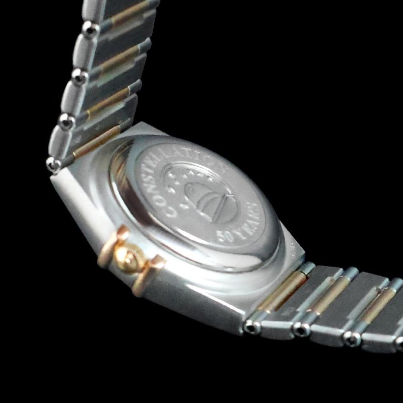 金鐸精品~2333 OMEGA 歐米茄 constellation 星座系列 50周年款 玫瑰金珍珠母貝面 自動上鍊女用鑽錶-5