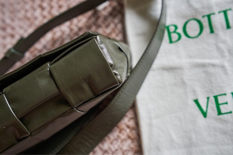 Bottega Veneta - Cassette Belt Bag 編織包 墨綠色 接近全新 二手 BV-7
