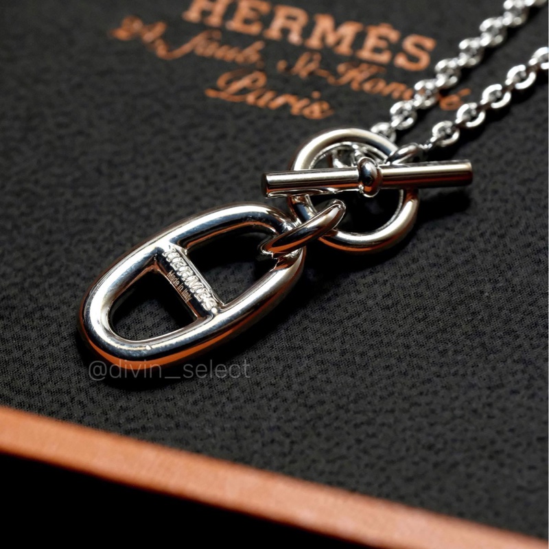 Hermès  Chaine d’ancre pendent 豬鼻項鍊-3