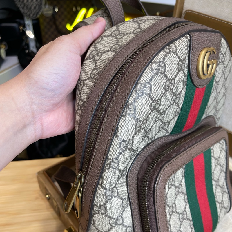 GUCCI ophidia GG原花小款後背包🩶精緻質感-1
