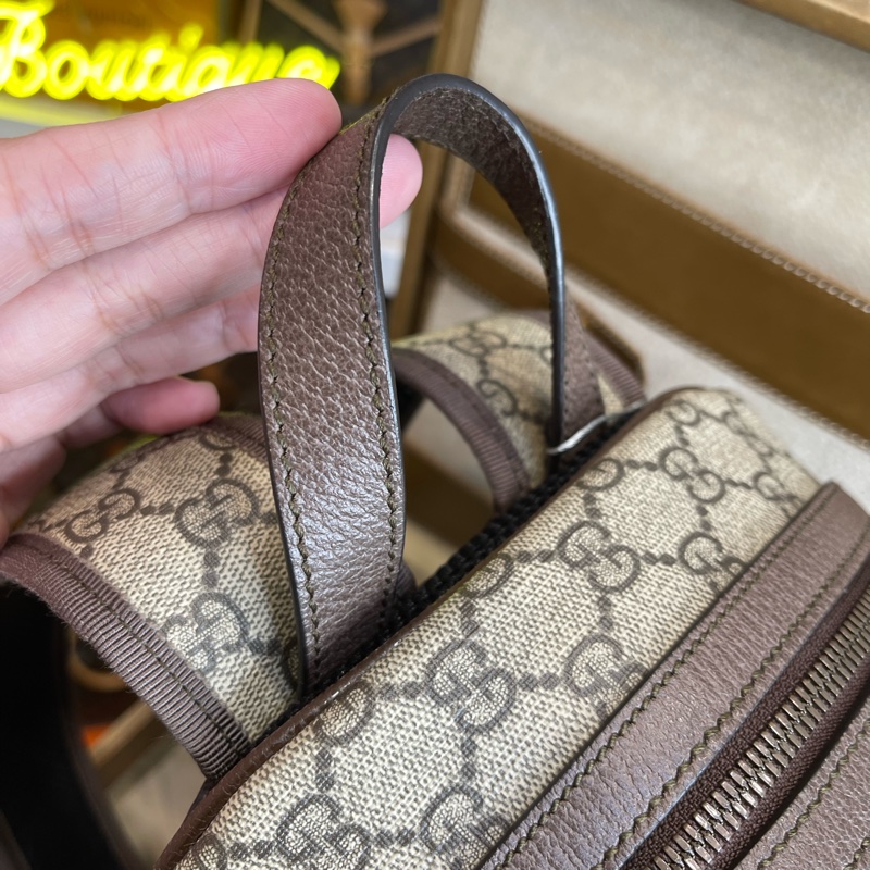 GUCCI ophidia GG原花小款後背包🩶精緻質感-8