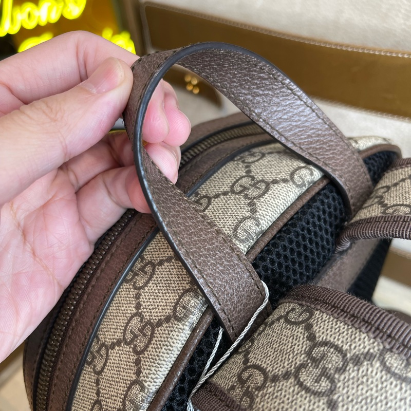 GUCCI ophidia GG原花小款後背包🩶精緻質感-9