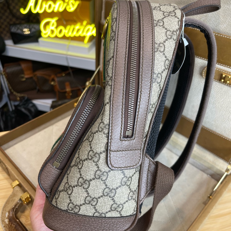 GUCCI ophidia GG原花小款後背包🩶精緻質感-10
