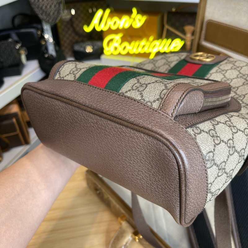 GUCCI ophidia GG原花小款後背包🩶精緻質感-14