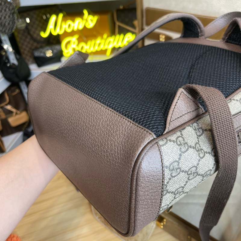 GUCCI ophidia GG原花小款後背包🩶精緻質感-16