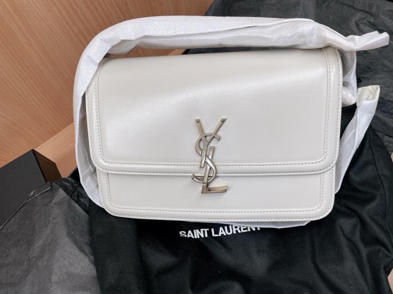 SOLFERINO BOX SAINT LAURENT皮革中型書包-0