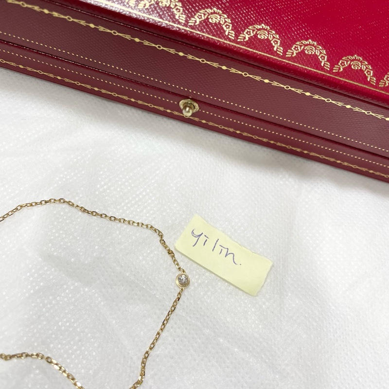 ❌已售出❌Cartier D’AMOUR 卡地亞0.09克拉單鑽手鍊玫瑰金-9