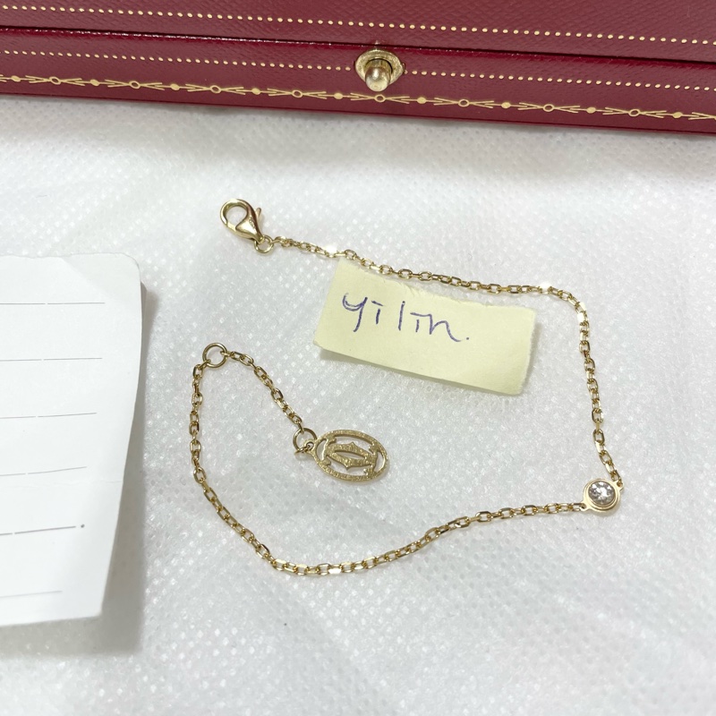 ❌已售出❌Cartier D’AMOUR 卡地亞0.09克拉單鑽手鍊玫瑰金-16