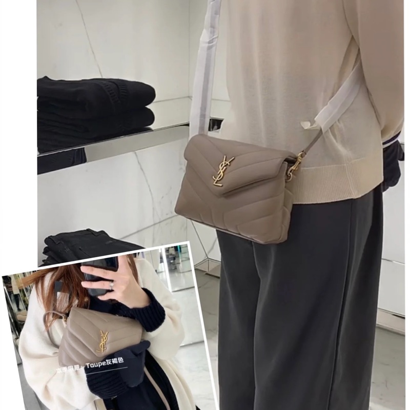 🔥溫柔奶茶色🔥 #YSL #聖羅蘭 #LouLouToy #方胖子 #信封包-4