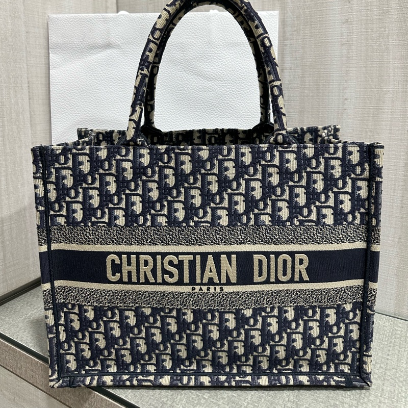 二手全配 中碼 Dior Book Tote 中號托特包-5