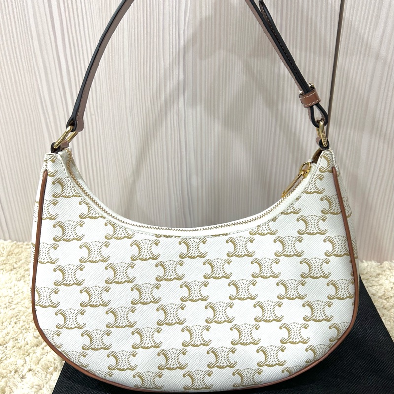 Celine ava TRIOMPHE帆布AVA手袋 老花 腋下包 肩背包-0