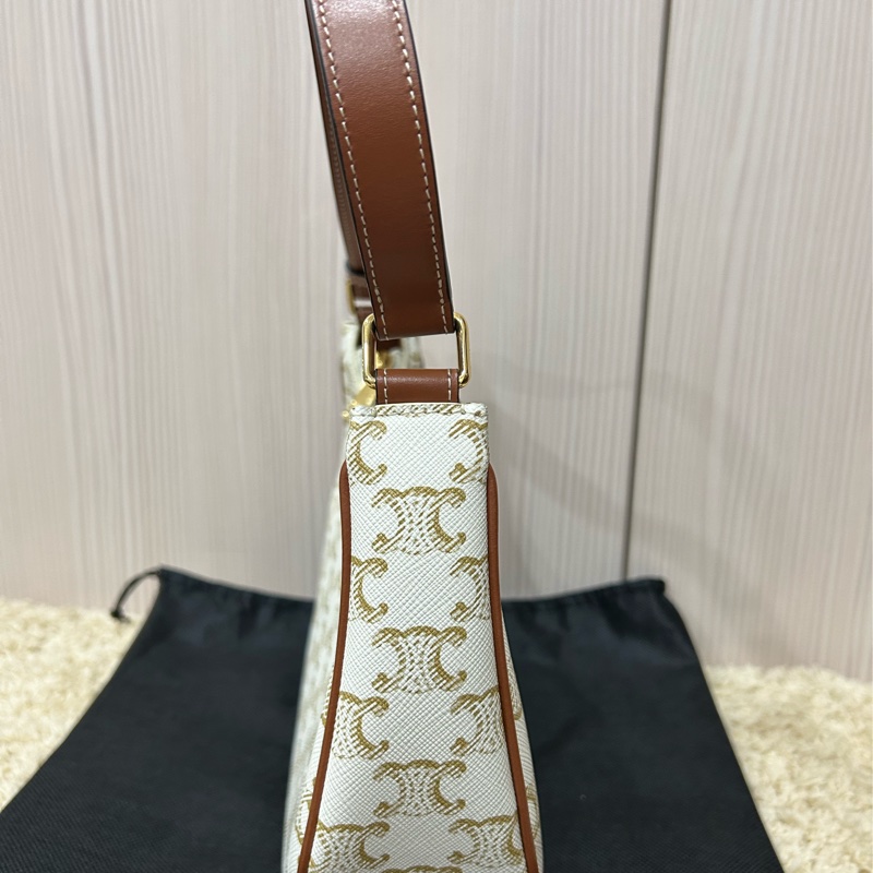 Celine ava TRIOMPHE帆布AVA手袋 老花 腋下包 肩背包-3