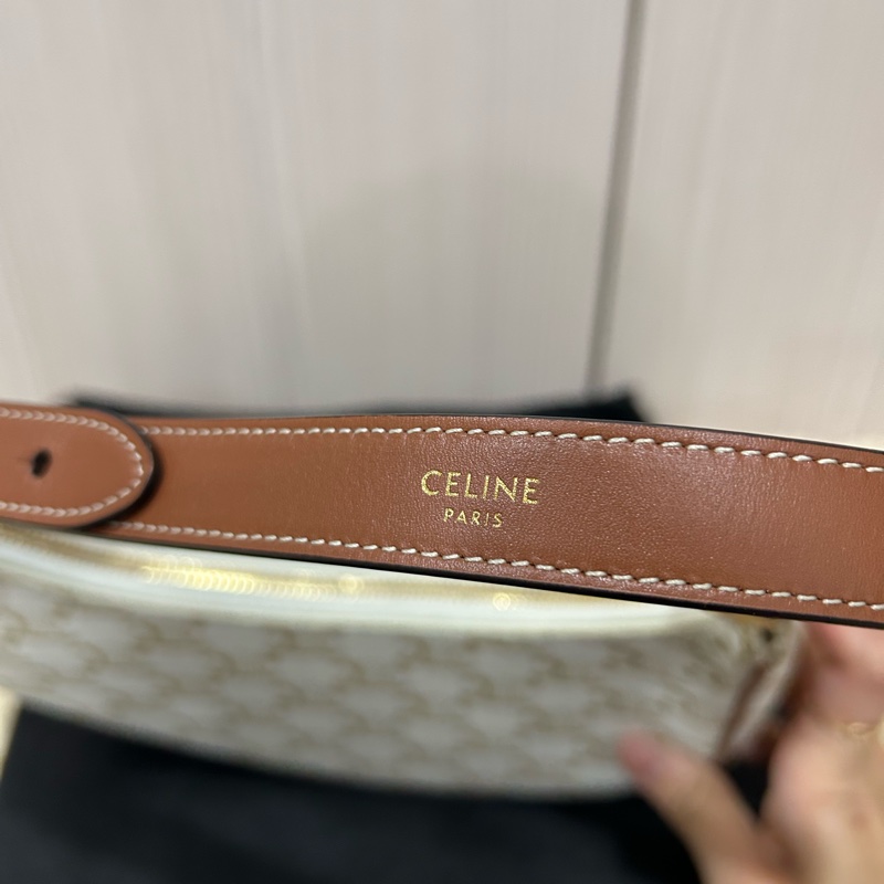 Celine ava TRIOMPHE帆布AVA手袋 老花 腋下包 肩背包-10