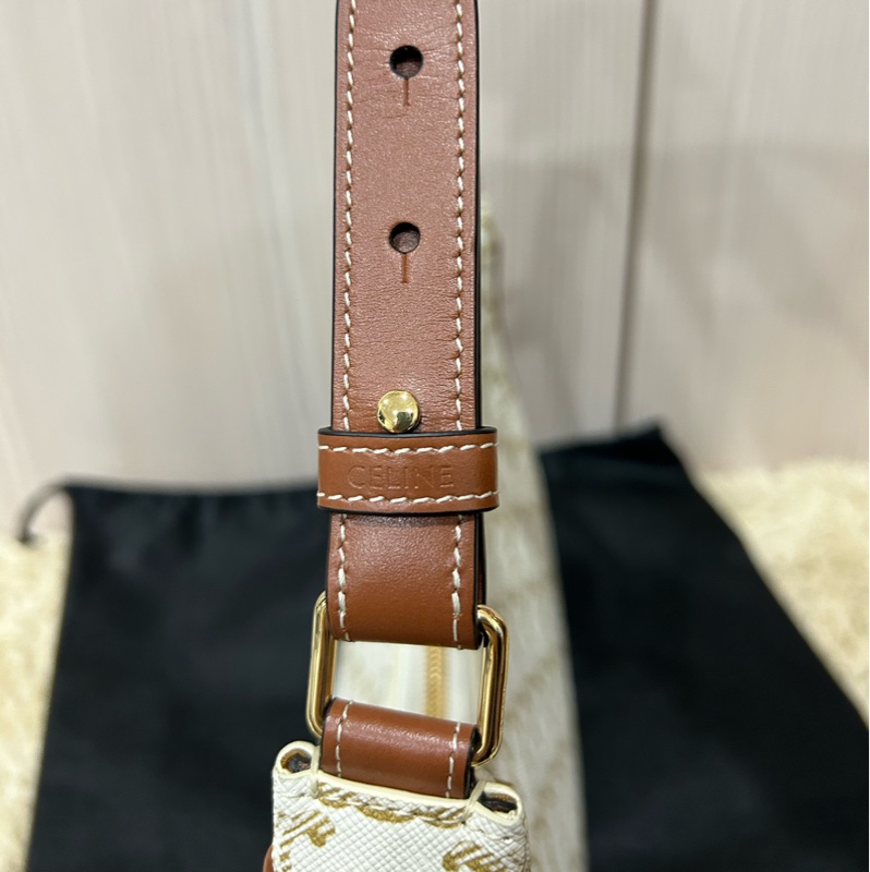 Celine ava TRIOMPHE帆布AVA手袋 老花 腋下包 肩背包-11